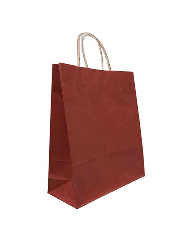 Büküm Saplı Çanta 32x41x12 Cm Kırmızı 25'li