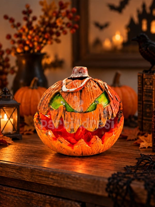 Cadılar Bayramı Hareketli Sesli Balkabağı – Halloween Parti Dekorasyonu - Balkabakları | Parti Adresi