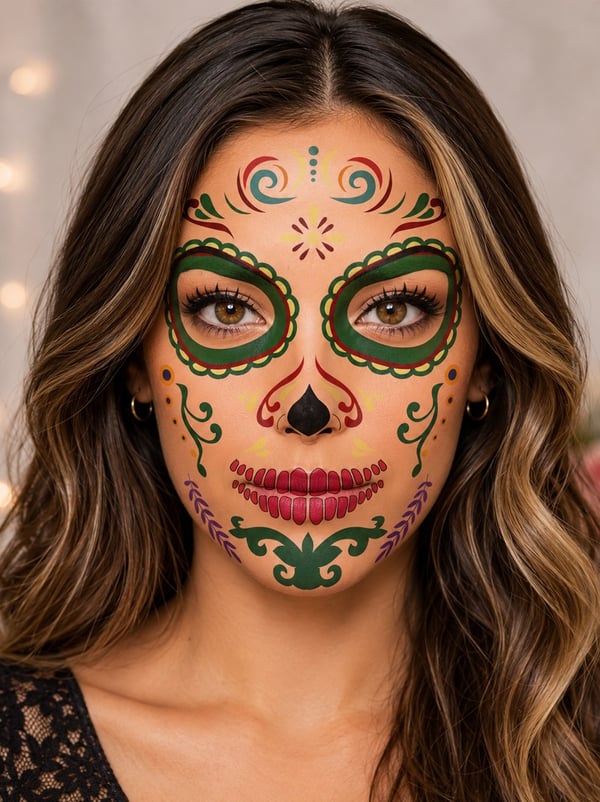 Cadılar Bayramı Yüz Dövmesi Halloween Parti Aksesuarı Dövme - Diğer Aksesuarlar | Parti Adresi