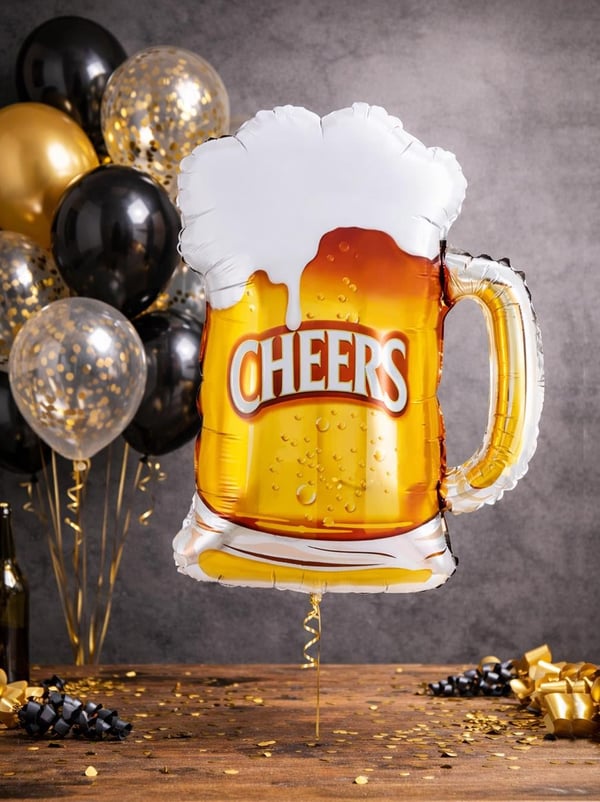 Cheers Bira Bardağı Folyo Balon – Eğlenceli Parti Dekoru 70 cm - Parti Balonu | Parti Adresi
