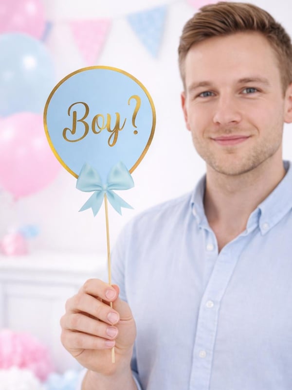 Cinsiyet Belirleme Konuşma Balonu Boy Mavi 5'li - Cinsiyet Partisi Süsleri | Parti Adresi