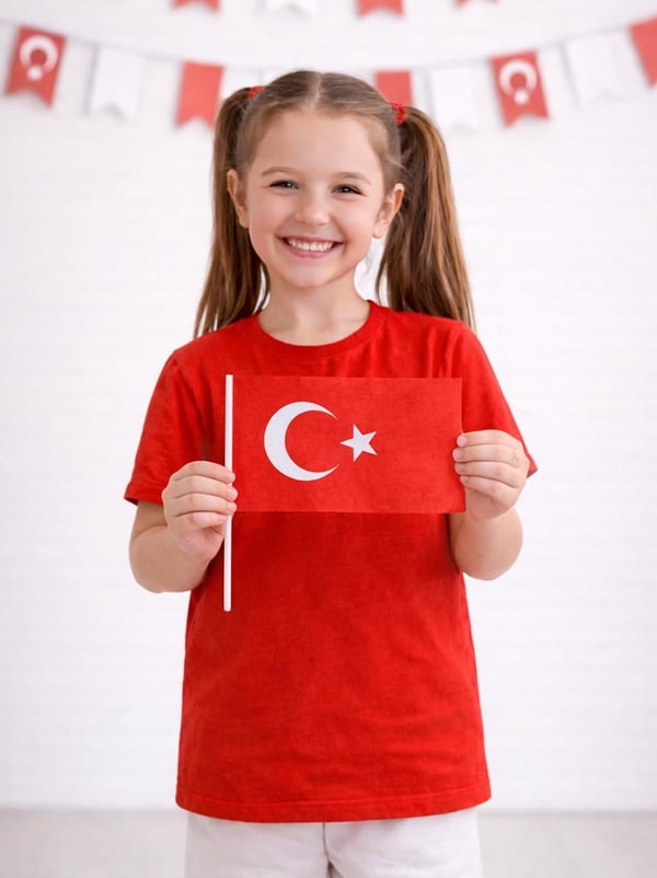 Çıtalı Bayrak Normal Boy  12X22,50 Cm 100 'lü - Kağıt Süsler | Parti Adresi