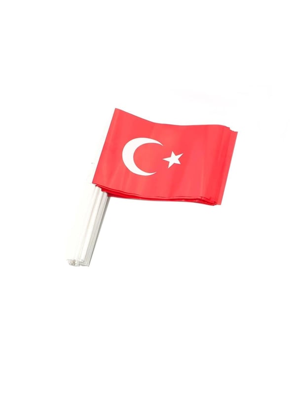 Çıtalı Bayrak Normal Boy  12X22,50 Cm 100 'lü - Kağıt Süsler | Parti Adresi