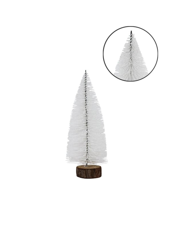 Dekoratif Yılbaşı Ağacı Mini Çam Ağacı x Cm Beyaz 20 cm