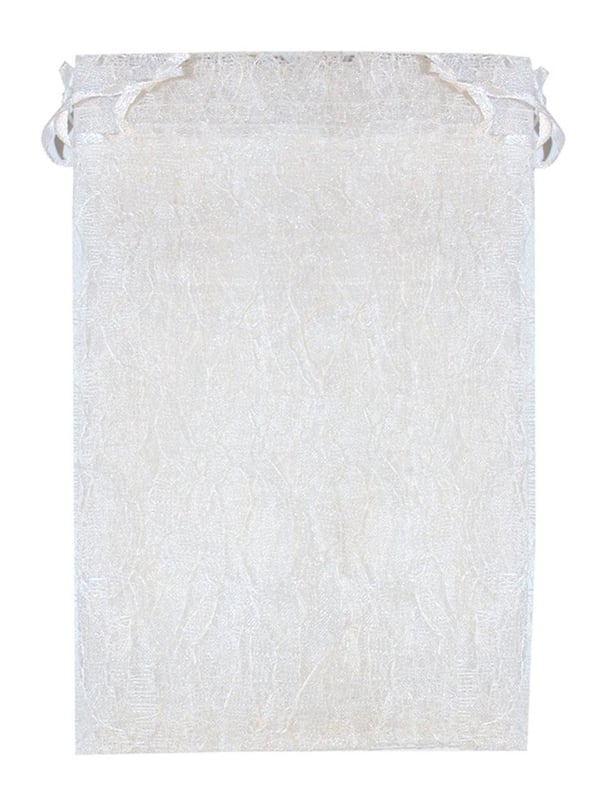 Dantel Kese Beyaz Hediyelik Çeyizlik Dantel Tül Kese 30x40 cm 12'li
