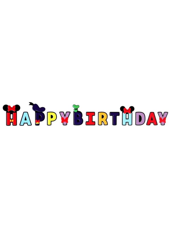 Happy Birthday Karton Yazı