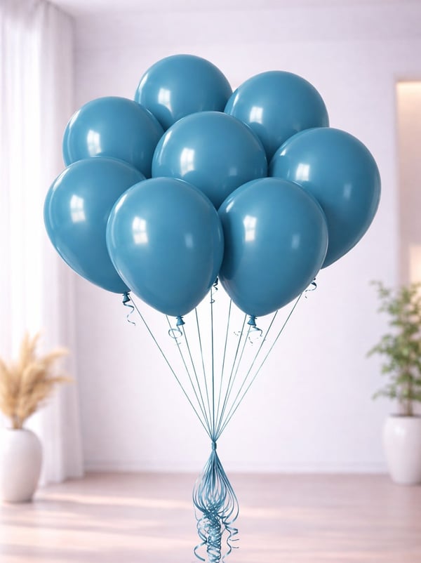 Derin Okyanus Retro Balon 12 inc 100'lü - Retro Balon | Parti Adresi