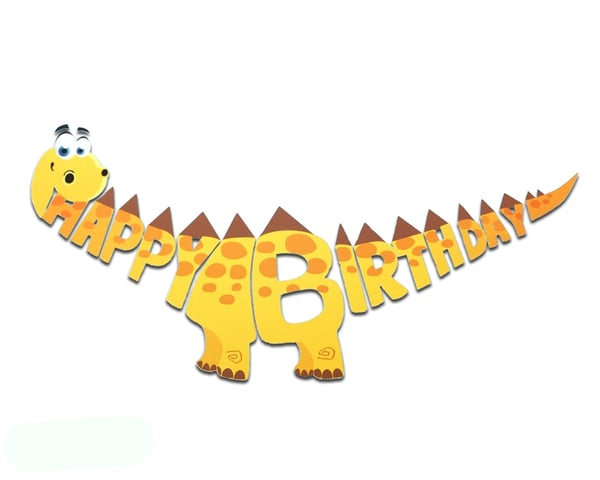 DİNAZOR HAPPY BIRTHDAY YAZI