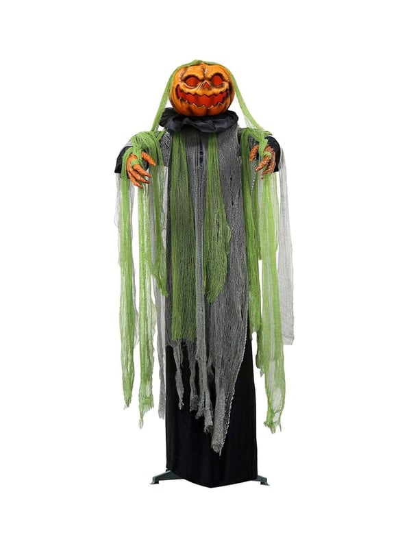 Cadılar Bayramı Haraketli Balkabağı Figürlü Ayaklı Halloween Parti Dekoru 180 cm