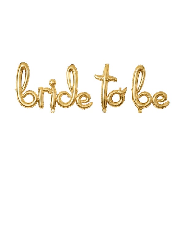 El Yazılı Bride To Be Folyo Balon Altın - Parti Balonu | Parti Adresi