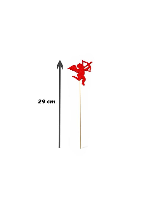 Eros Çubuklu 8 Cm 6' Lı - Sevgililer Günü Süsleri | Parti Adresi