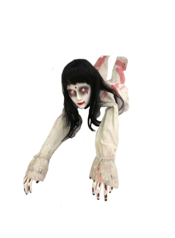 Cadılar Bayramı Sürünen Ölü Gelin Hareketli Halloween Parti Dekoru