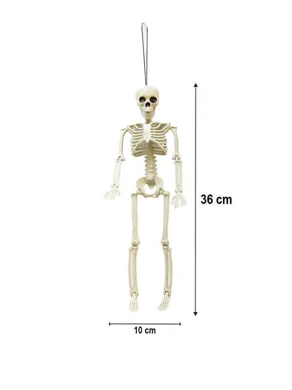 Cadılar Bayramı İskelet Figürlü Asılabilir Halloween Parti Dekoru 36 cm