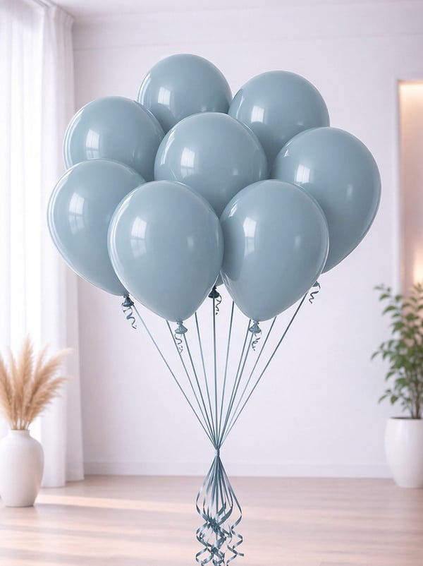 Fırtına Mavisi Retro Balon 12 inc 100'lü - Retro Balon | Parti Adresi