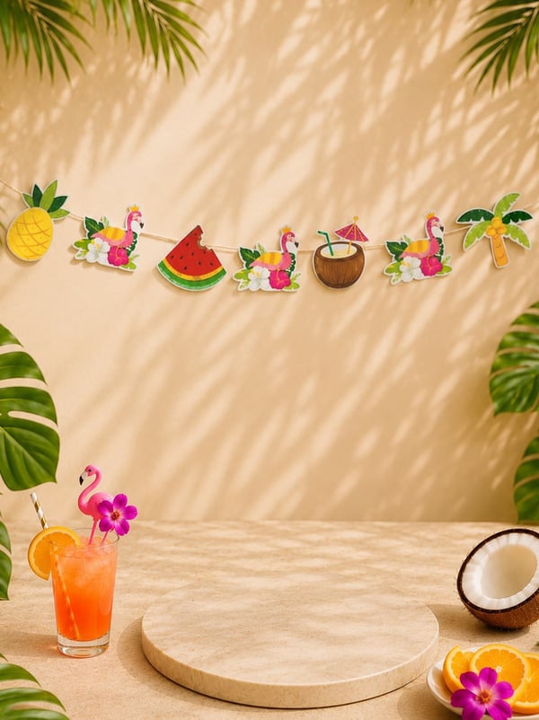 Flamingo Simli Dekoratif Banner - Flamingo | Parti Adresi