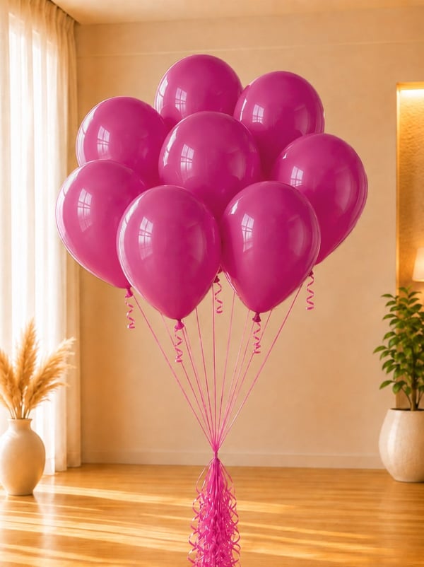 Fuşya Balon 10'Lu 12