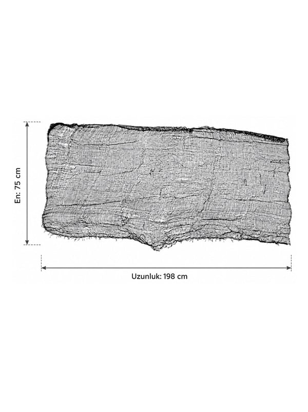 Halloween Cadılar Bayramı Dekorasyonu Siyah File Örtü 76x198 cm Siyah - Cadılar Bayramı | Parti Adresi