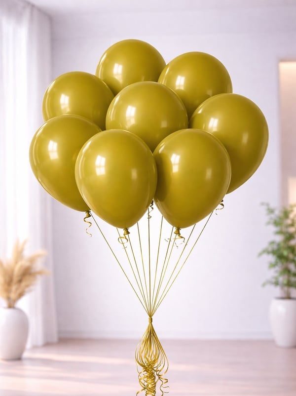 Hardal Rengi Retro Balon 12 inc 100'lü - Retro Balon | Parti Adresi