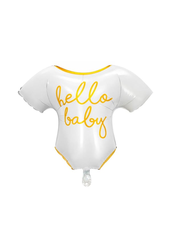 Hello Baby Elbise Folyo Balon Parti Balonu 62x61 cm Krem - Parti Balonu | Parti Adresi