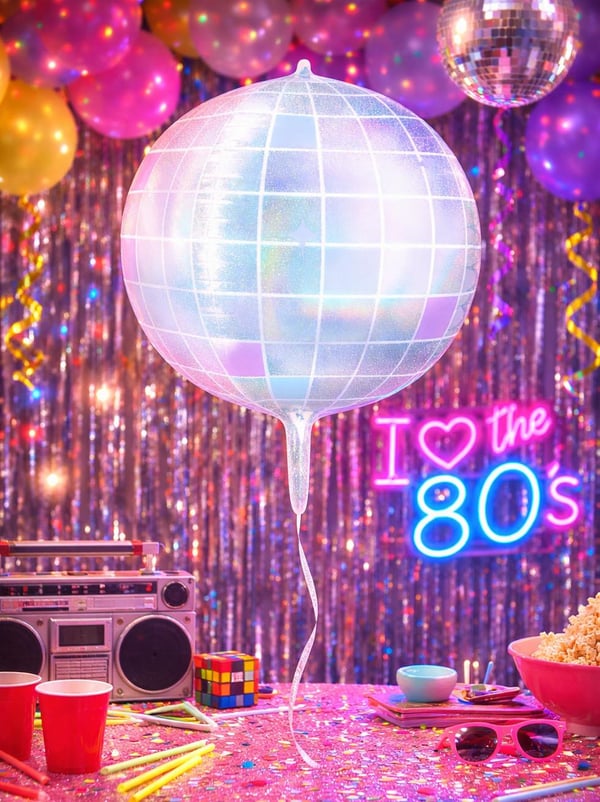 Hologram Efektli Disko Topu Folyo Balon – Bekarlığa Veda & Doğum Günü 55 cm - Parti Balonu | Parti Adresi