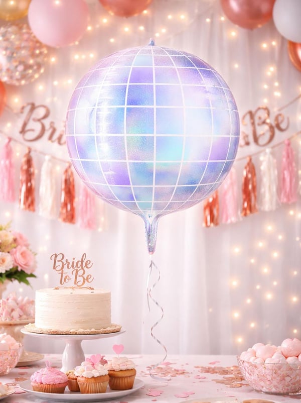 Hologram Efektli Disko Topu Folyo Balon – Bekarlığa Veda & Doğum Günü 55 cm - Parti Balonu | Parti Adresi