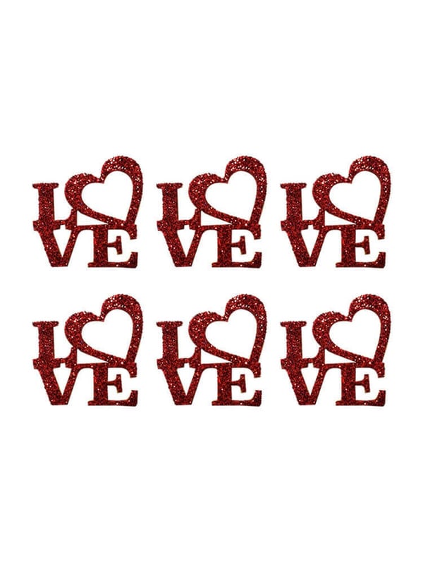 I Love You 4Cm Sticker 6'Lı