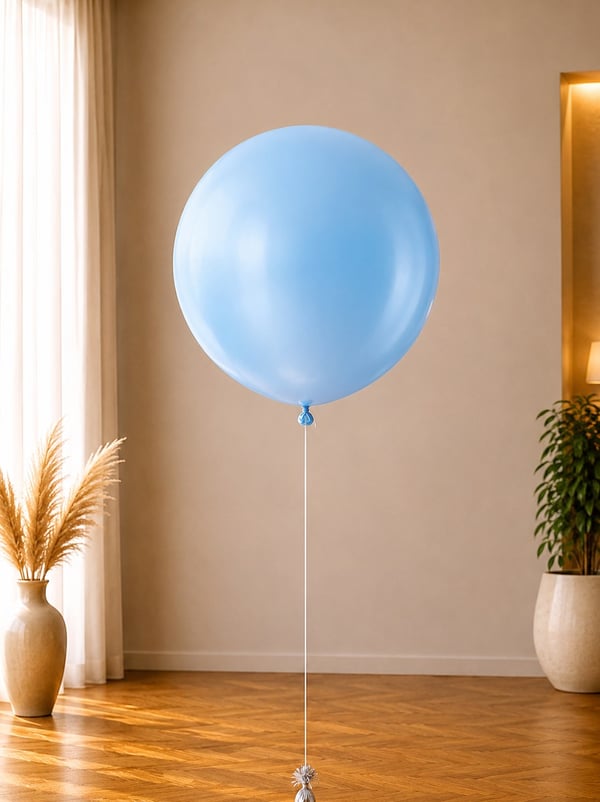Jumbo Balon Açık Mavi Parti Balonu 18 inc 45 cm 25'li - Düz Renk Balon | Parti Adresi