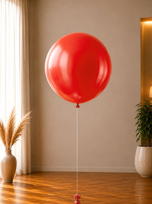 Jumbo Balon Kırmızı Parti Balonu 18 inc 45 cm 25'li - Düz Renk Balon | Parti Adresi