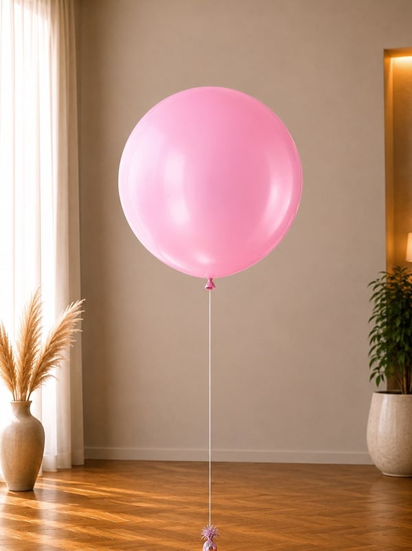 Jumbo Balon Pembe Parti Balonu 18 inc 45 cm 25'li - Düz Renk Balon | Parti Adresi