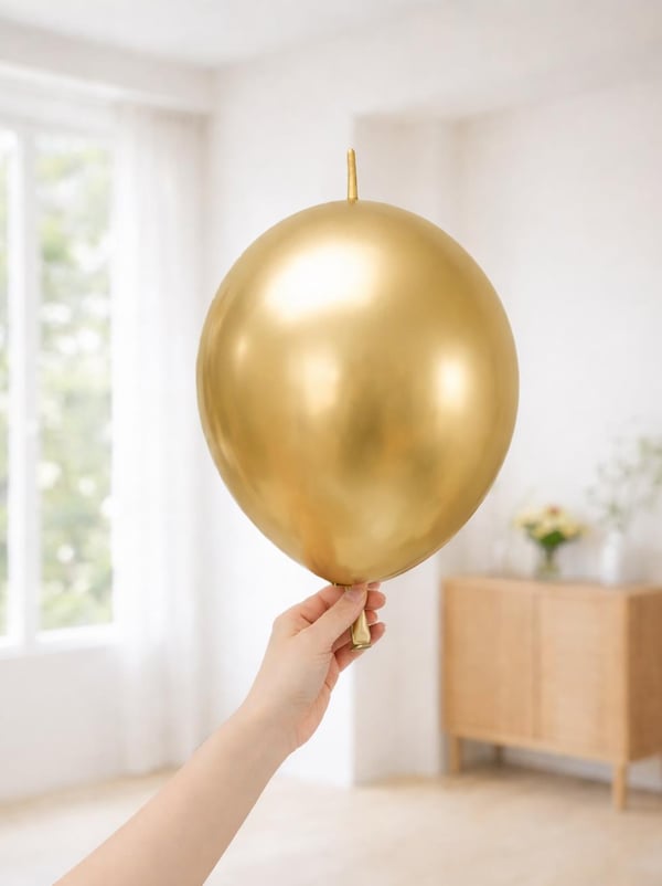 K-Link Krom Kalisan Balon Parlak Parti Balonu - Altın 12 inc 50'li  - Krom Balon | Parti Adresi