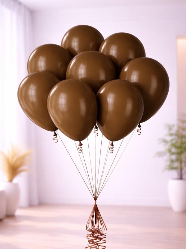 Kahverengi Balon 10'Lu 12