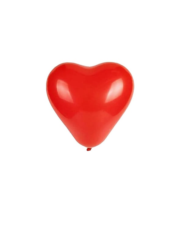 Kalp Balon Kırmızı Lateks 25'li - Düz Renk Balon | Parti Adresi