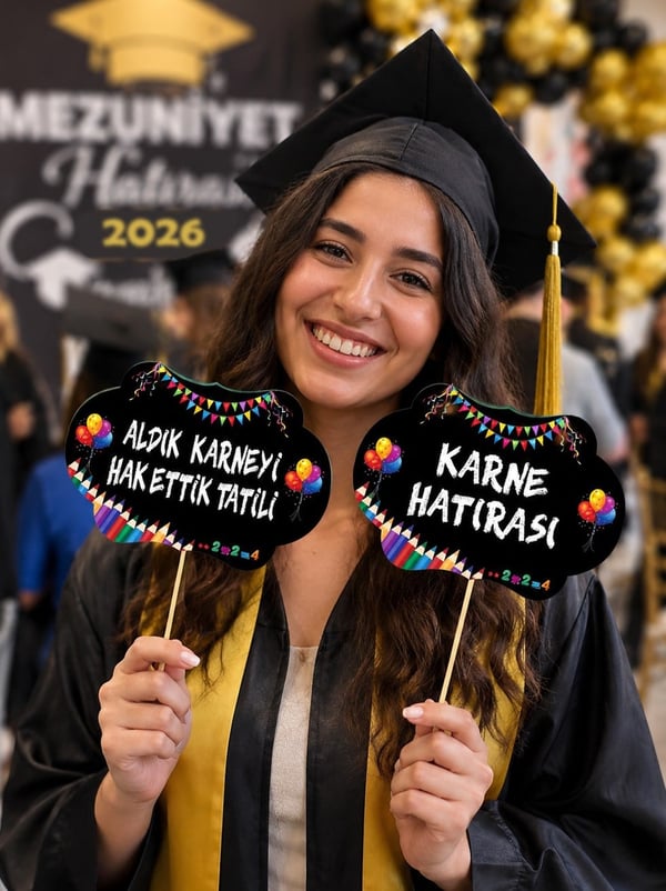 Karne Hatırası Konuşma Balonu Mezuniyet Konuşma Balonu 5'li - Diğer Süs Çeşitleri | Parti Adresi