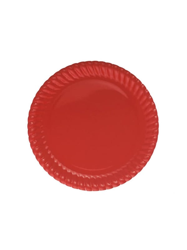 Karton Tabak Kırmızı 8'Li
