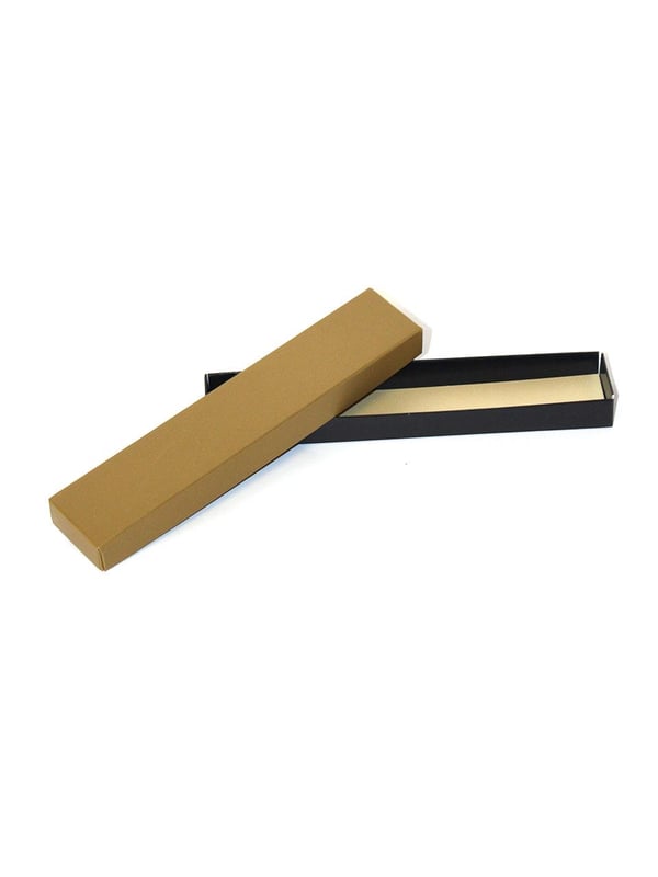 Karton Takı ve Tespih Kutusu Hediye Kutusu Gold 4x21 cm