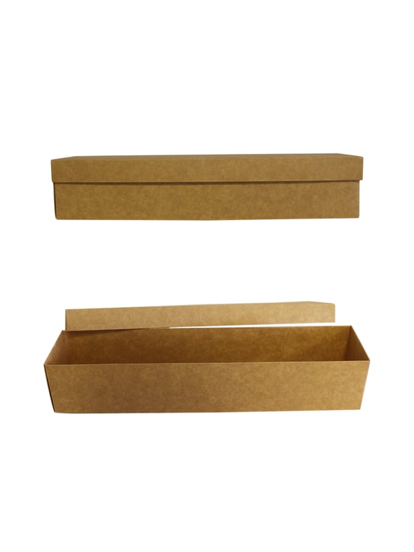 Kraft Kutu Hediye Kutusu Dikdörtgen Çiçek Kutusu 7,5X34X6,5 Cm