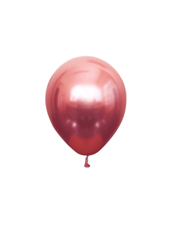 Krom Balon Parlak Parti Balonu Kırmızı 12 inc - 30 cm 5'li - Krom Balon | Parti Adresi