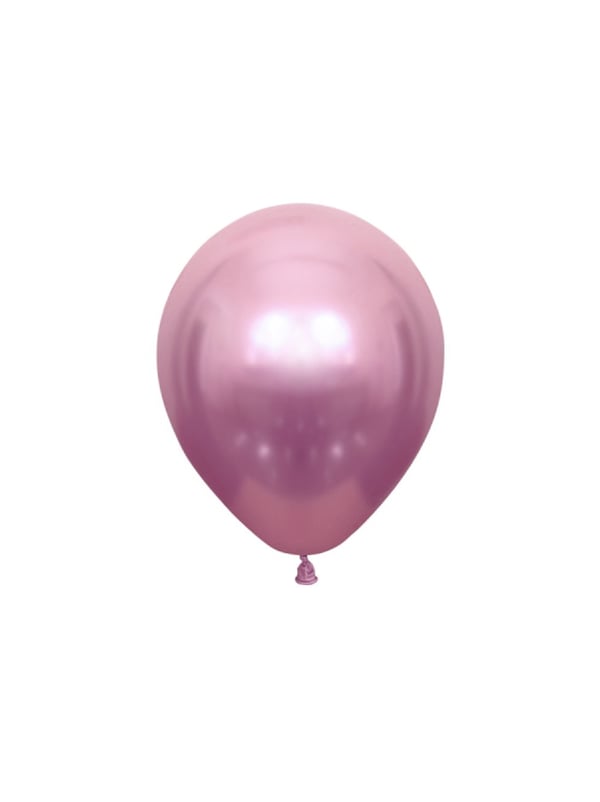 Krom Balon Parlak Parti Balonu Pembe 12 inc - 30 cm 5'li - Krom Balon | Parti Adresi