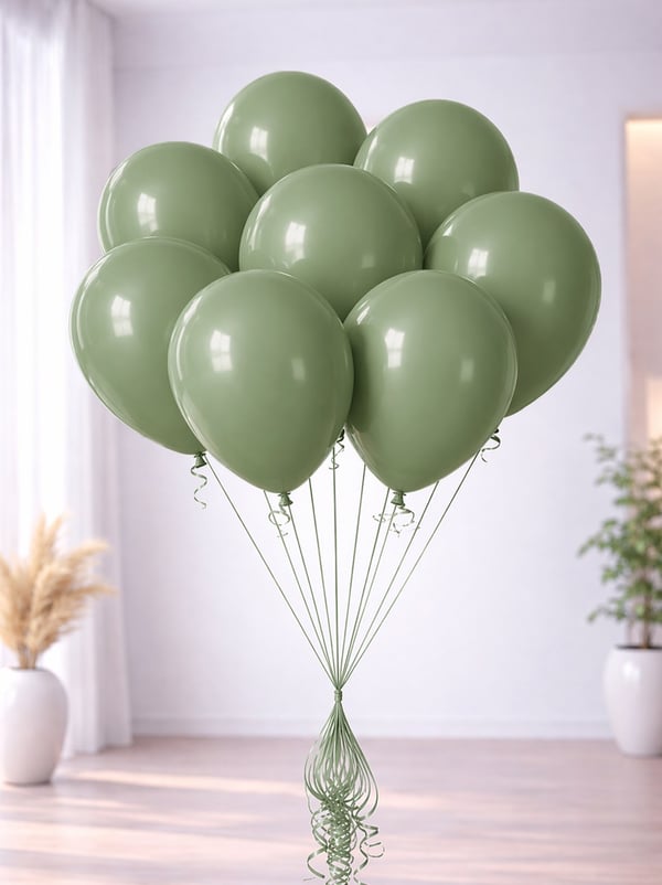 Küf Yeşili Balon 10'Lu 12'' - Retro Balon | Parti Adresi