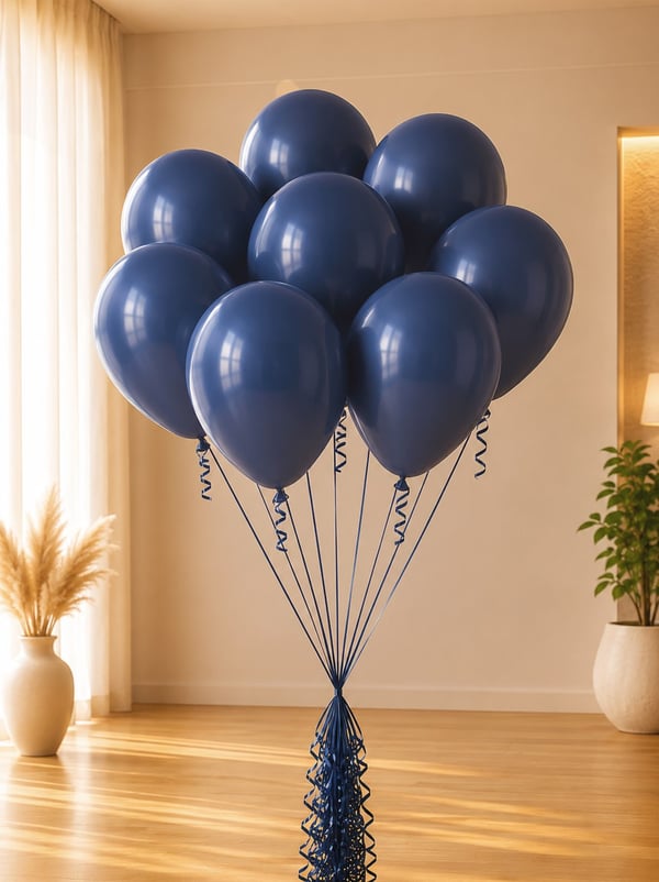 Lacivert Balon 100'Lü 12