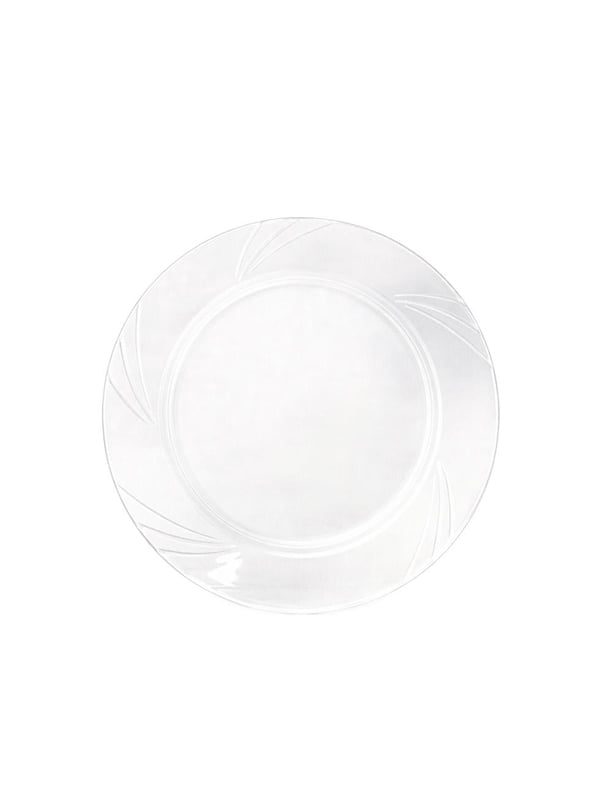 Lüks Plastik Mika Tabak 6'lı 23 Cm Şeffaf - Lüks Plastik Tabaklar | Parti Adresi