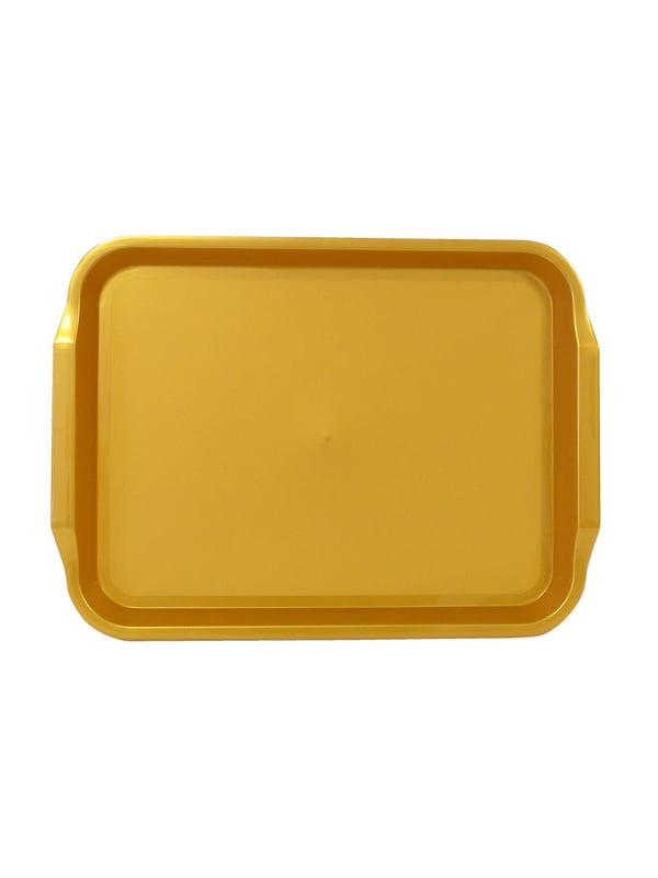 Lüks Plastik Mika Tepsi 26x36 Cm Gold