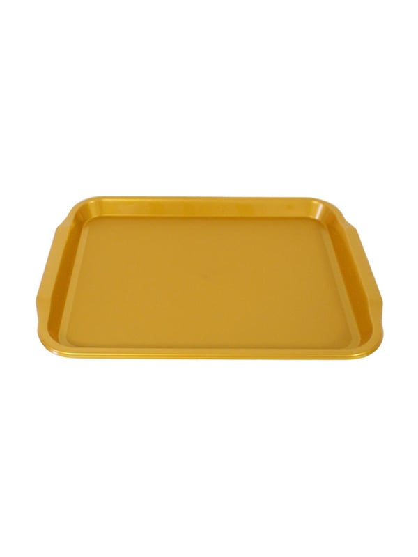 Lüks Plastik Mika Tepsi 26x36 Cm Gold