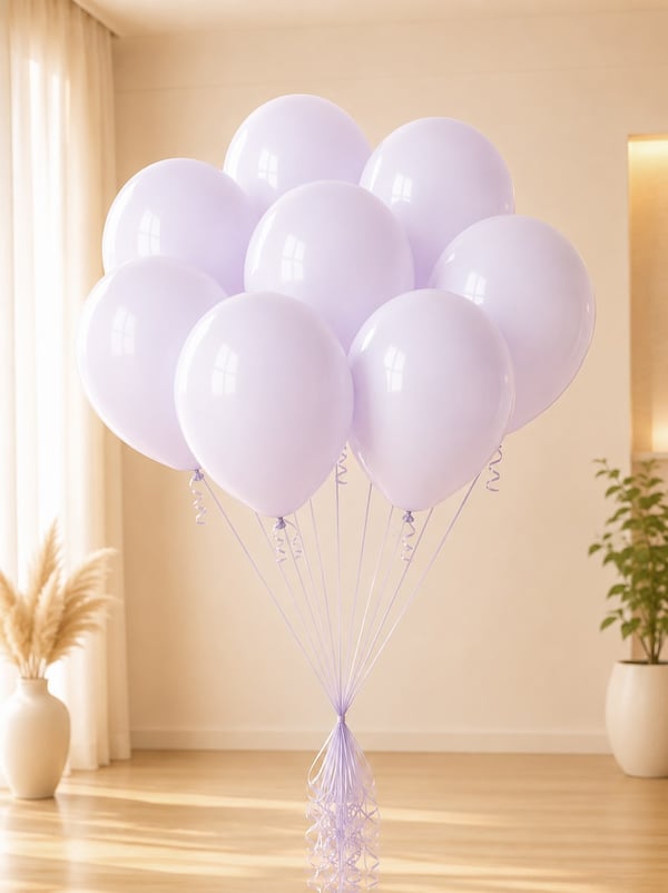 Makaron Lila Balon 12 inc 100'lü - Makaron Balon | Parti Adresi
