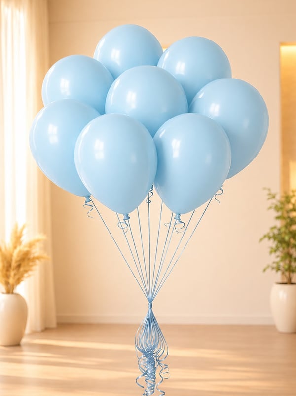 Makaron Mavi Balon 12 inc 100'lü - Makaron Balon | Parti Adresi