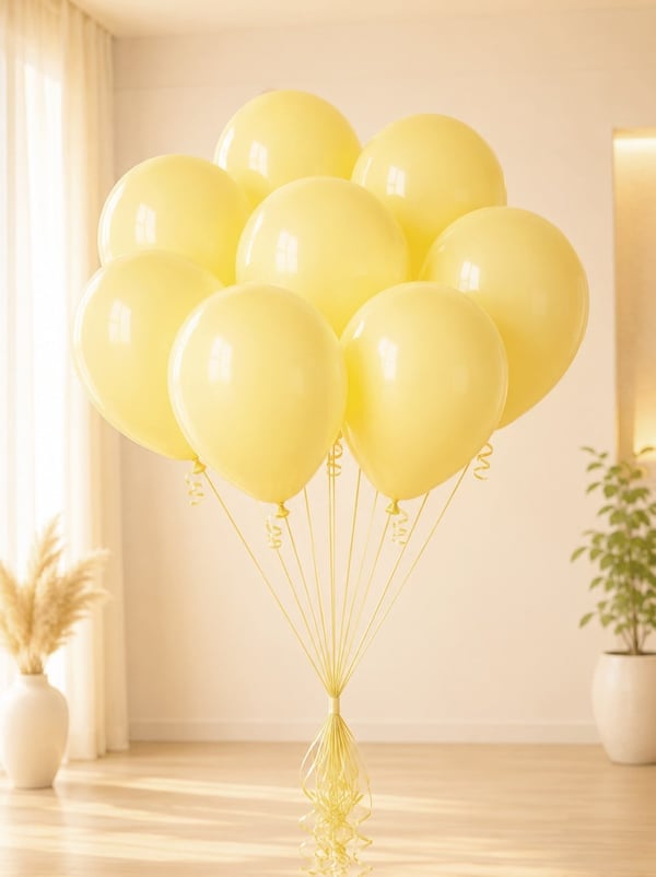 Makaron Sarı Balon 12 inc 100'lü - Makaron Balon | Parti Adresi
