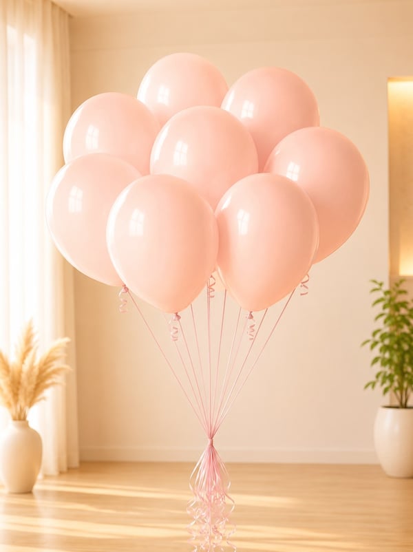 Makaron Somon Balon Pale Somon 12 inc 100'lü - Makaron Balon | Parti Adresi
