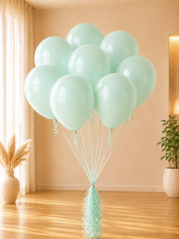 Makaron Yeşil Balon Pale Green 12 inc 100'lü - Makaron Balon | Parti Adresi