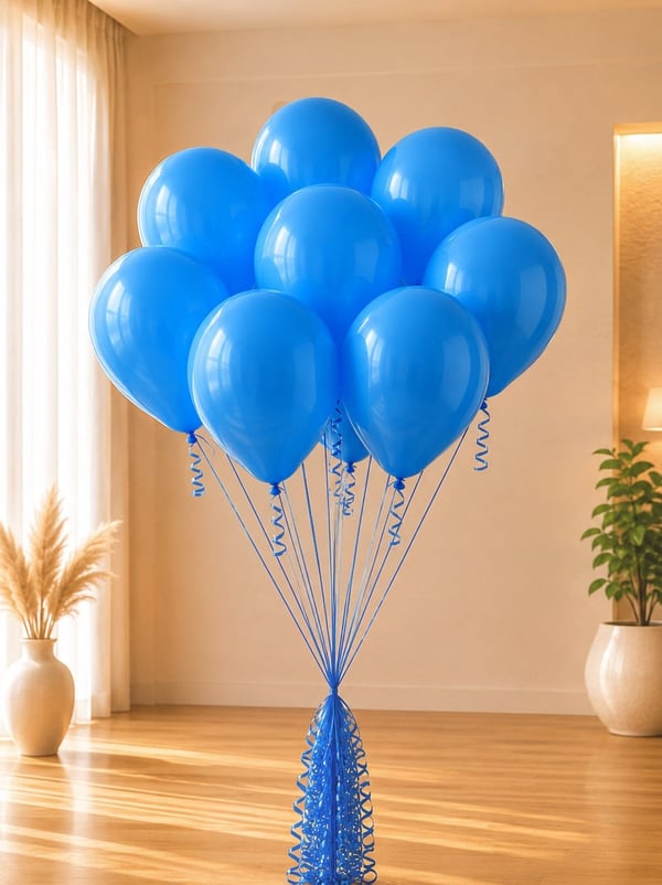 Mavi Balon 10'Lu 12