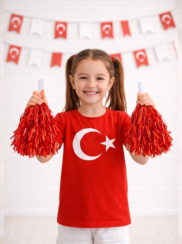 Metalik Ponpon Kırmızı 2'Li - Diğer Aksesuarlar | Parti Adresi